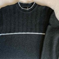 Мъжки вълнен пуловер, 50% мерино, снимка 1 - Пуловери - 35183460
