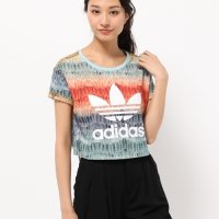 Adidas Menire Cropped Logo,Multicolor - страхотна дамска тениска, снимка 2 - Тениски - 32831012
