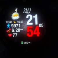 Отличен Amazfit Watch T-Rex 2 , GPS, батерия 20 дни+4 каишки+протектор, снимка 11 - Смарт гривни - 43306152