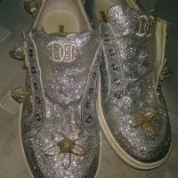 Спортно елегантни сребърни обувки Dsquared2, снимка 4 - Дамски елегантни обувки - 28913400