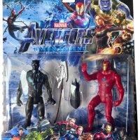 Фигурки Avengers Спайдърмен Хълк Черната пантера Танос, снимка 2 - Фигурки - 43101215