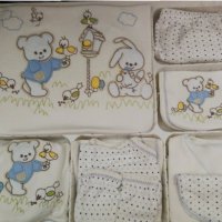 Бебешки комплект, кутия за изписване, памучни дрешки за момче. , снимка 5 - Комплекти за бебе - 35606539