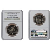 1994-P World Cup 50c - NGC PF 70 - USA Commemorative Half Dollar Coin, снимка 3 - Нумизматика и бонистика - 43773377