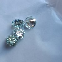 6 мм Мойсанит Диамант Брилянтин фасет Топ Фенси морско син Д Moissanite Diamond , снимка 4 - Други - 37539780