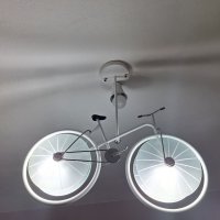 Висяща лампа колело , снимка 6 - Лампи за таван - 44080401