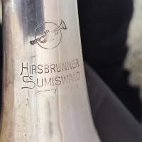 Hirsbrunner Sumiswald B-trompete - Б Тромпет с твърд куфар /Switzerland/, снимка 13 - Духови инструменти - 44860136