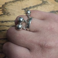 Сребърен пръстен (7), снимка 5 - Пръстени - 40523382