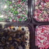 различни Захарни поръски микс перли перлички сърца бонбони захарна поръска sprinkles ядивни, снимка 3 - Други - 37065493
