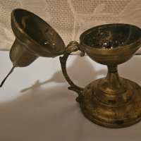 Старо бронзово кандило, снимка 6 - Антикварни и старинни предмети - 43837528