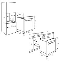 Фурна с микровълнова - 50 л - Ниша 45 см - Черна/неръжд Inventum IMC4535RT, снимка 10 - Печки, фурни - 43685076