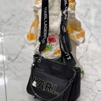 Черна чанта Karl Lagerfeld  код SG56, снимка 2 - Чанти - 38137407