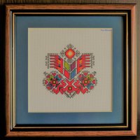 Бродерия подарък bulgarian embroidery, снимка 1 - Пана - 26843566