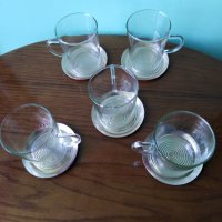 Чаени чаши с поставки 5 бр. за обща цена 6 лв., снимка 1 - Чаши - 28293515