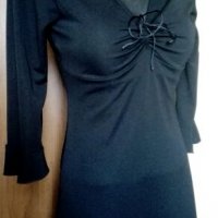 Черна официална рокля ПРОМОЦИЯ 🍀👗 XS, S, S/M🍀👗 арт.261, снимка 1 - Рокли - 27244344