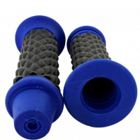 Комплект гумени ръкохватки, за мотор, сини, снимка 1 - Аксесоари и консумативи - 36429669