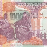 1000 шилинга 1996, Сомалия, снимка 1 - Нумизматика и бонистика - 39230939