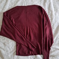 Дамска блуза в цвят бордо, снимка 2 - Блузи с дълъг ръкав и пуловери - 39296870