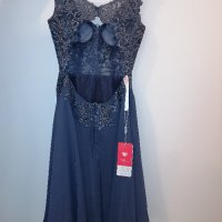 Нова бална рокля в син цвят, снимка 5 - Рокли - 40548050