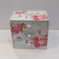 Стилна кутия за бижута с цветен принт /91884, снимка 7 - Декорация за дома - 43297953