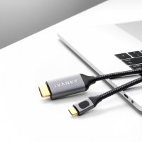 iVANKY USB C to HDMI Cable, 4K@60Hz - Thunderbolt 3 (2 Meter), снимка 3 - Кабели и адаптери - 33359618