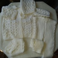 Промо Ръчно плетени дрешки, снимка 4 - Комплекти за бебе - 27147948