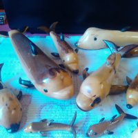 Делфини от дърво ръчна изработка
