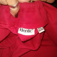 Памучен панталон "Identic" / червен панталон голям размер , снимка 4 - Панталони - 26213848