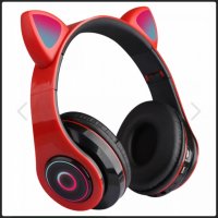 Bluetooth светещи слушалки Котешки уши, снимка 4 - Bluetooth слушалки - 35205047
