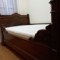 Ретро дървена спалня масив, снимка 5 - Антикварни и старинни предмети - 43249013