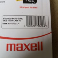 ПРОМОЦИЯ Карта памет 32 GB INTENSO,MAXELL micro SD + SD адаптер,Class 10/ ЛОТ 2БР. = 40 лв., снимка 8 - Карти памет - 32401820