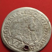 Сребърна монета 6 кройцера 1678г. Леополд първи Свещена Римска Империя 13717, снимка 4 - Нумизматика и бонистика - 42984449