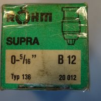 Патронник за бормашина ROHM SUPRA 0-8 B12 keyless dril chuck 0-5/16", снимка 11 - Други инструменти - 40164768