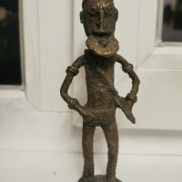 Африканска бронзова Догонска фигура, снимка 1 - Антикварни и старинни предмети - 43367661