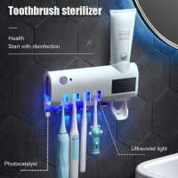 Топ цена! UV стерилизатор за четки за зъби + дозатор + поставка 3 в 1, снимка 5 - Други - 33666484