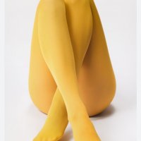 Медено- жълт дамски плътен чорапогащник М, снимка 8 - Други - 39558753