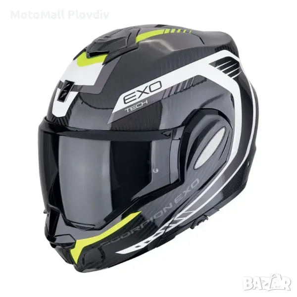 Scorpion Exo-Tech Evo Carbon Cosy Black-Neon yellow, снимка 1