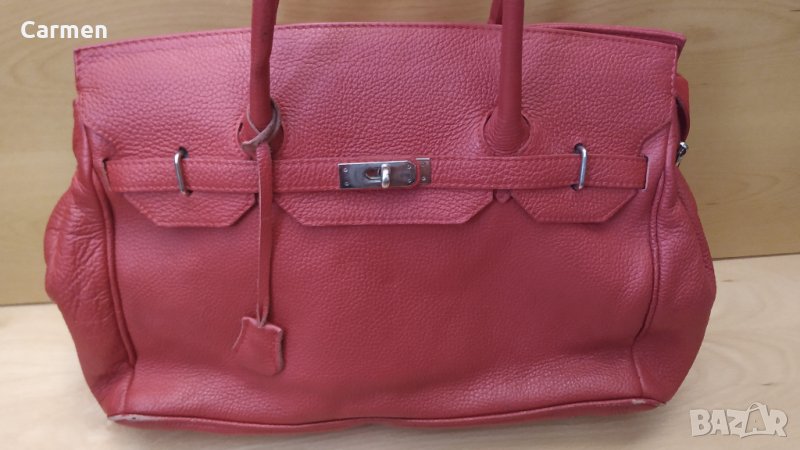 Италианска дамска чанта от естествена кожа, снимка 1