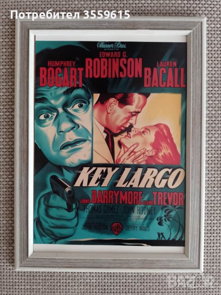 ретро постер от филм от 70-те в рамка от Франция, снимка 1