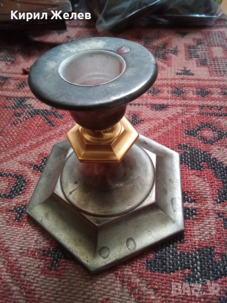 Свещник стар метален 34200, снимка 1