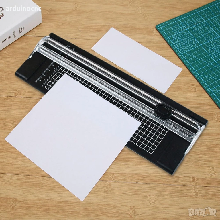 Прецизен и лек A4 тример за хартия с линия – идеален за рязане на хартия нож гилотина, снимка 1