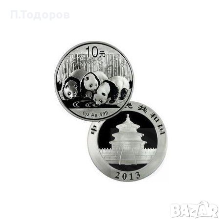1oz. Сребро Китайска Панда 2013, снимка 1