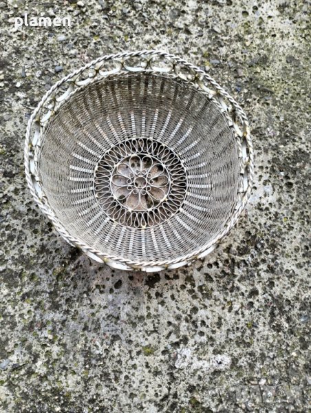 Бронзова купа за бонбони филигран, снимка 1