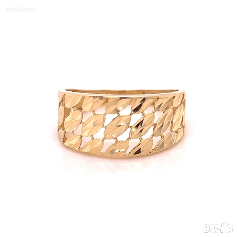 Златен дамски пръстен 1,77гр. размер:57 14кр. проба:585 модел:36345-1, снимка 1