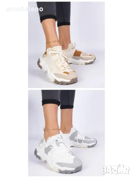 Дамски маратонки с горна част от чорап Milada, 2цвята , снимка 1