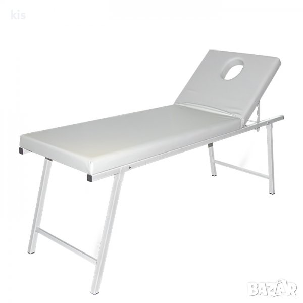 Комбинирано легло за козметика и масаж T277, 71 см. - черно/бяло, снимка 1