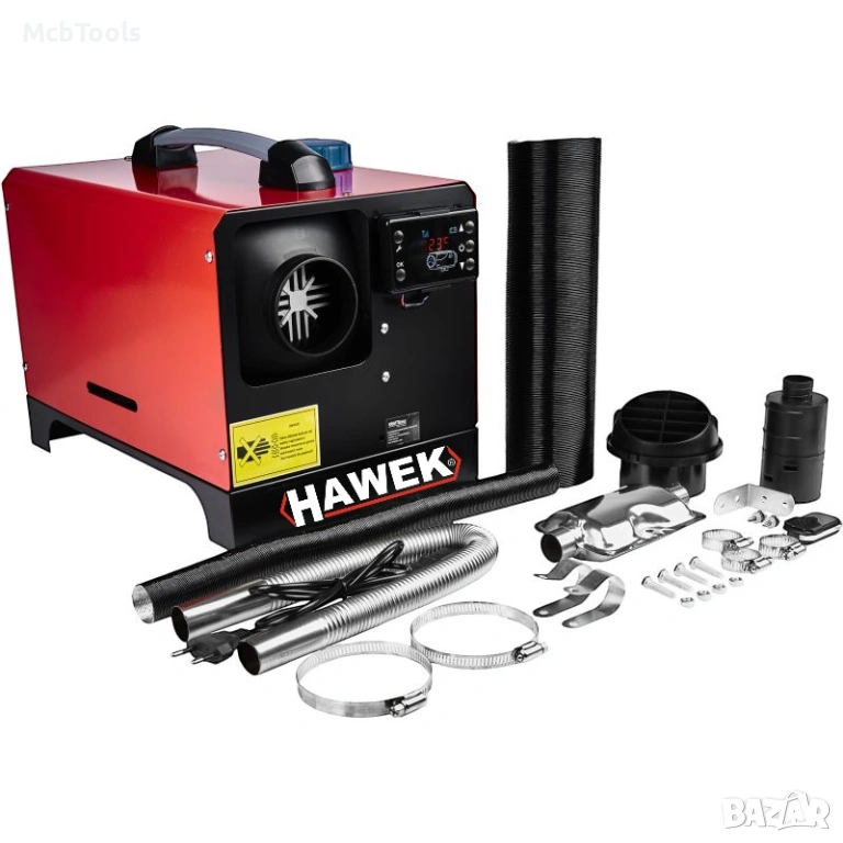Преносима суха дизелова печка – за кемпери, бусове и гаражи 8kW 12V / 24V / 220V HAWEK, снимка 1
