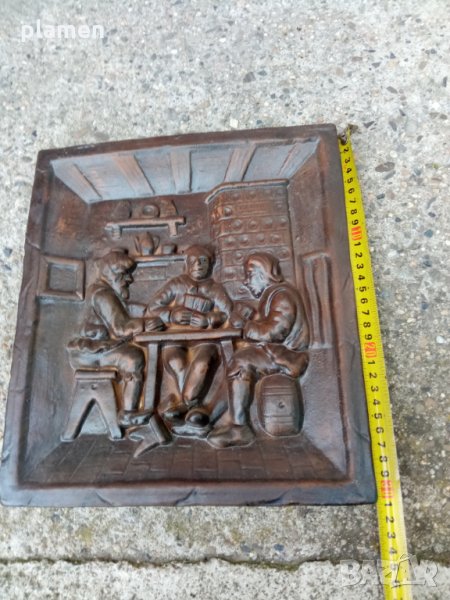 Старо керамично пано картина, снимка 1