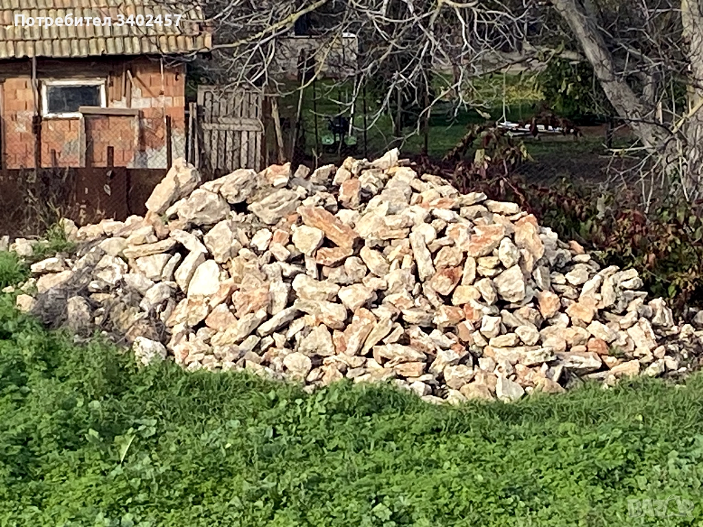 КАМЪК – ~8 м³, чист и сух, гр. Шабла, готов за товарене, снимка 1