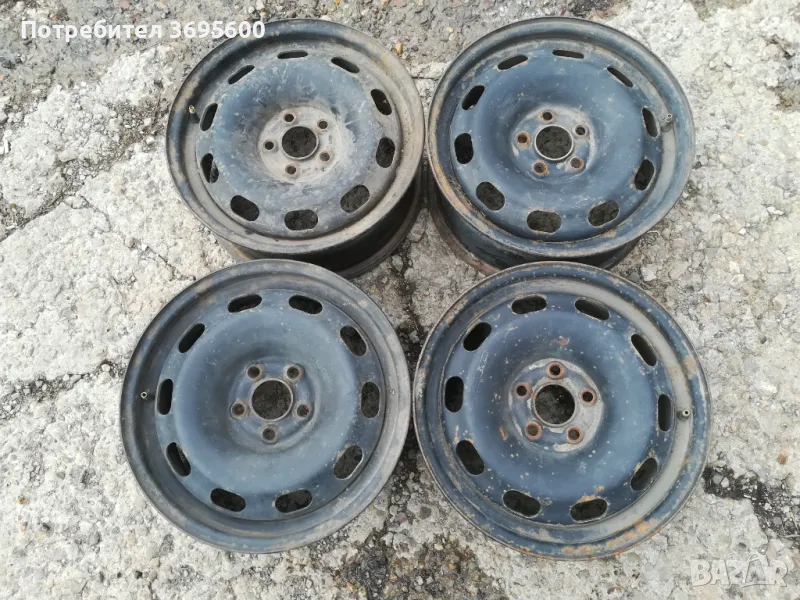 Железни джанти 15 5х100 Голф 4 Ауди А3 Леон Октавия Golf Audi A3 Leon Octavia, снимка 1