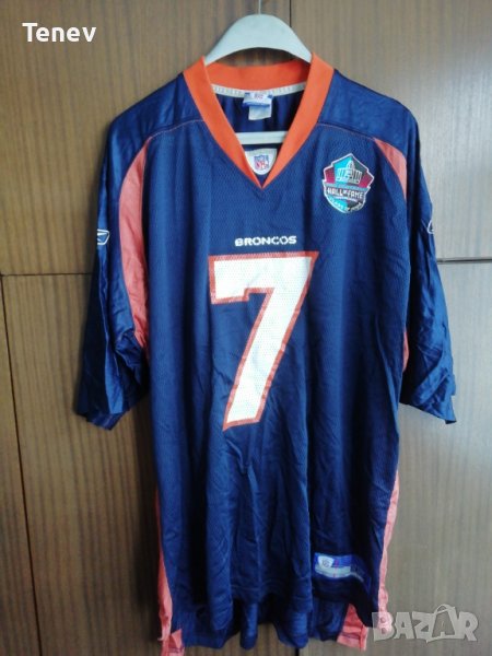 John Elway Denver Broncos Hall Of Fame Jersey 2004 колекционерска тенсика американски футбол Reebok, снимка 1